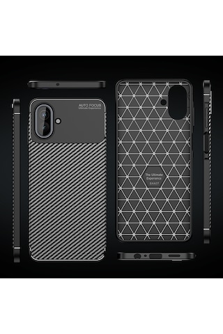 Samsung Uyumlu Galaxy A07 Kılıf Zore Negro Silikon Kapak Siyah