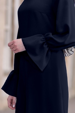 Feryal Büyük Beden Pantolon Tunik Tesettür Takım Lacivert