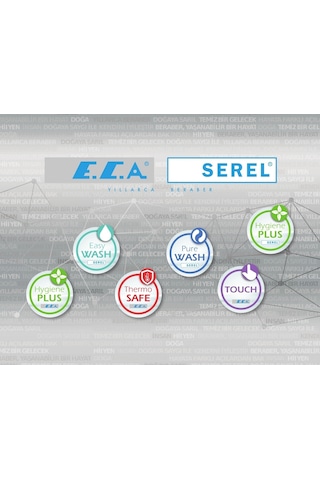 Eca Tiera Ankastre Taharet Bataryası El Duşlu Sıva Üstü 102167005-ke