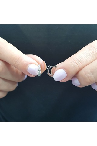 Lova Pırlantalı Halka Küpe - 3030043