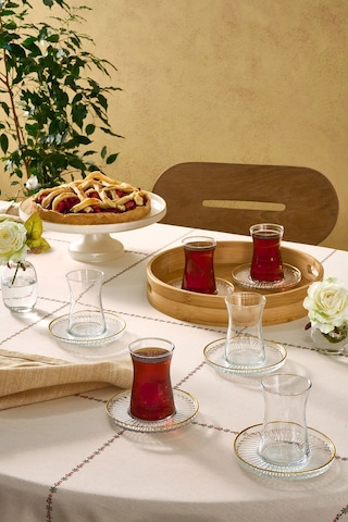 Karaca  Nilüfer 12 Parça Çay Seti