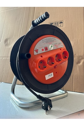 3G1.5 50 MT Makaralı Seyyar Uzatma Kablosu