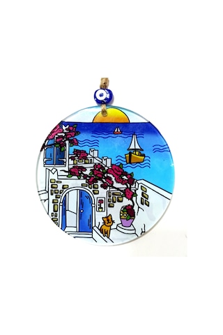Kedili Hayal Evi 15 Santimetre Füzyon Cam Duvar Dekoru