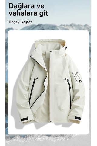 Erkek Ve Kadın Dağ Ceketleri, Rüzgar Geçirmez Ve Su Geçirmez, Açık Hava Sporları İçin İnce Kapüşonlu Mor