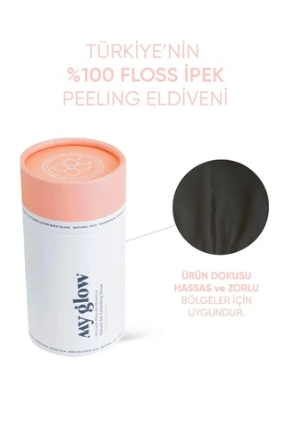 Tellak Banyo Kesesi Floş Ipek Siyah Kalın Hamam Peeling Eldiveni