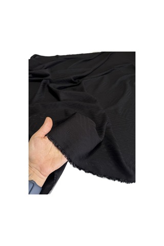 Jakarlı Tencel Viskon En 150 Cm Dökümlü Ve Yumuşak Siyah