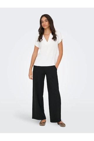 Jdy Jdylion Life S/s Top Wvn Noos Kadın Bluz 15249287 Ekru