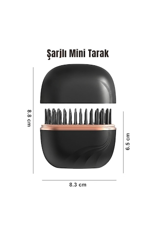 Negatif İyon Mini Kablosuz Taşınabilir Seramik Kaplama Düzleştirici Tarak