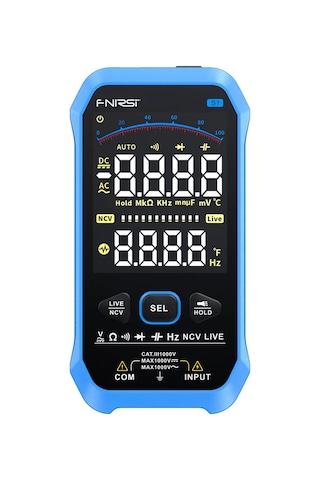 Fnırsı S1 Büyük Ekranlı Dijital Ekranlı Akıllı Multimetre