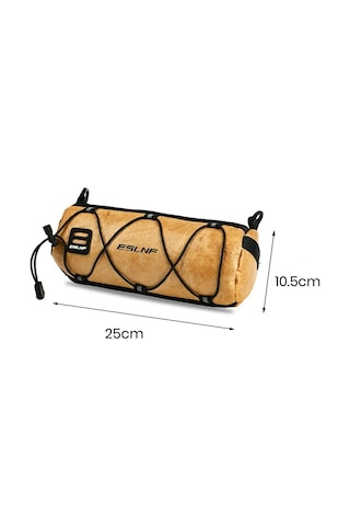 Moveevo Kahverengi Bisiklet Çantası - Yolluk Dağ Bisikleti, 420 Nilon Su Geçirmez, 25x10.5x10cm Büyük Kapasiteli El Faresi Çantası Kahverengi