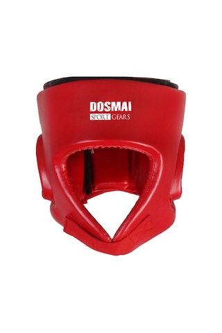 Dosmai Yüz Korumalı Kick Boks Muay Thai Maç Kaskı Kırmızı Ko370 Kırmızı
