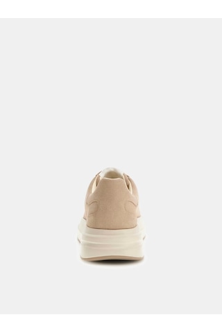 Guess Elba Hakiki Deri Erkek Sneaker Ayakkabı Fmtlbasue12 Bej