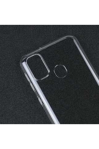 Noktaks - Samsung Galaxy M21 Uyumlu - Kılıf Şeffaf Soft Slim Fitt Süper Silikon Kapak - Şeffaf