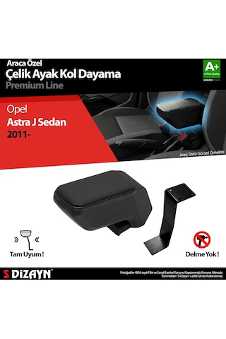 Opel Astra J Sedan Kol Dayama Kolçak Çelik Ayaklı Abs Siyah 2010 Üzeri A+kalite
