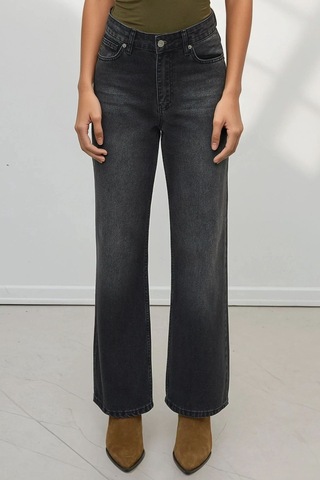 Hiccup Straight Fit Jeans Siyah