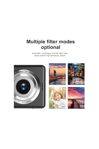 4k Dijital Kamera Vlogging Kamera İçin Kompakt Cep Kamera Vintage Dijital Seyahat Kamera