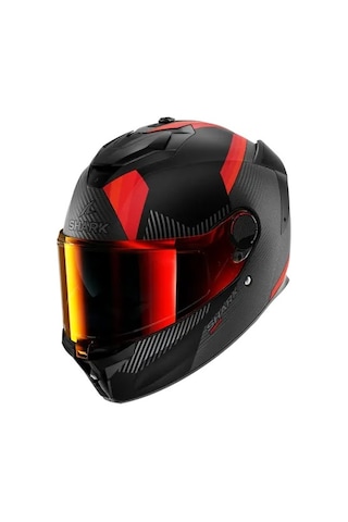 Shark Spartan Gt Pro Carbon Dokhta Doa Kapalı Kask Kırmızı - Beyaz