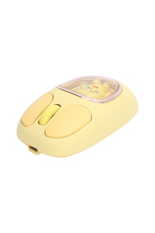 Xindoker Mor Rengli Kablosuz Fare, Üç Mod 2.4g+bt3.0+bt5.0 Bağlantı, Sessiz Tıklama, Rgb Arka Işık, Type-c Şarjlı, Sevimli Figürlü Ergonomik Tasarım