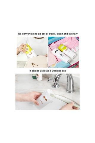 Sones Açık Hava Seyahat Kamp Havlu Diş Fırçası Diş Macunu Çoklu Kapak Saklama Kutusu Pembe Domuz Diğer