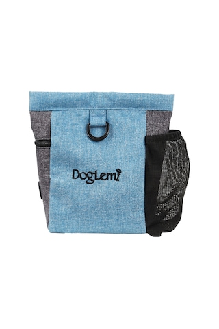 Geeksen Köpek Eğitimi Bel Çantası Nilon Materyal, Besin Taşıma,户外活动 İçin Geniş Kapasite, Mavi Pd30022