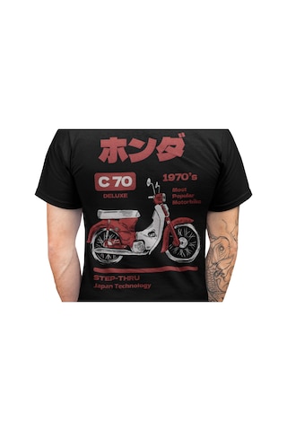 Bumeta Kore C70 1970 Most Popular Motorbike Motorsiklet Unisex Tişört T-shirt 001