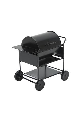 Geekyou Küçük Boyutlu Demir Mini Barbekü Arabası, 1/10 Rc Kralıcılar İçin Gerçekçi Dekorasyon Aksesuarı, Dayanıklı Ve Canlı Görünüm