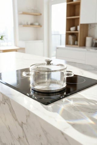 Pureglass Isıya Dayanıklı Cam Tencere - 20 Cm - 3.5 L Şeffaf