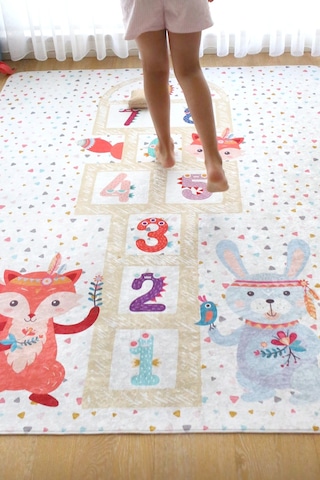 Sek Sek 120x160 cm Oyun Matı Bebek Ve Çocuk Halısı Renkli