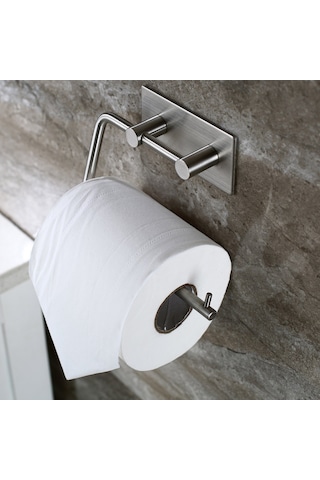 Deltahome Paslanmaz Çelik Tuvalet Kağıdı Standı Aparatı Inox. Metalik