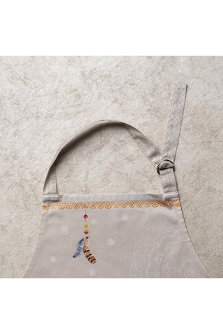 Fastbuy Kadınlar İçin Uzun Bağlı Ayarlanabilir Boyunlu Pamuklu Mutfak Önlüğü 3 - Ibiza - Bej, Diğer Diğer