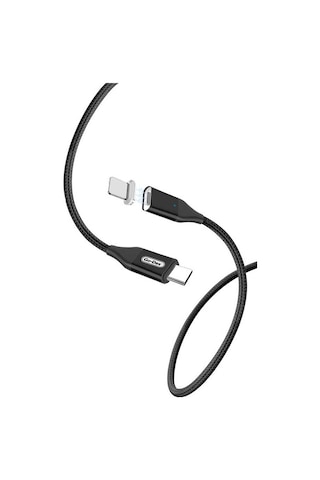 Go Des UC-505 Magnetik Lightning PD Kablo 3A Mıknatıslı Şarj Kablosu 180 CM Data Kablo Siyah ZORE-258868