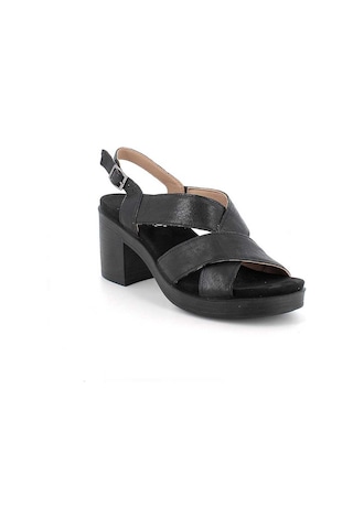 IGI&Co Nero Black Sandalet Kadın 1171288 Igı&co Dhı 11712 Fodera Capra Nero siyah