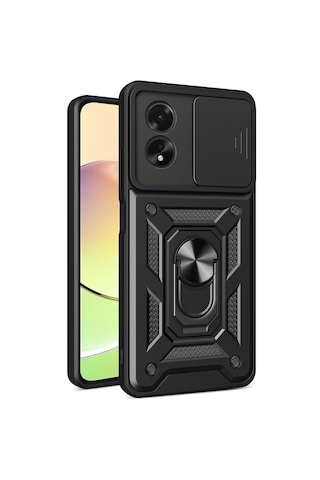 Adige Oppo A60 Kılıf Yüzüklü Sürgülü Kamera Korumalı Pars