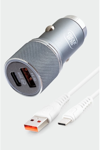 Subzero Cr94 20w 3.4a Hızlı Pd+usb Çıkışlı Type-c Araç Şarj Aleti Siyah