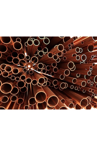 Hırdavaterbabı Bakir Boru Boy Diş Çap 8 Mm Iç Çap 6 Mm 1 Mt