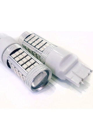 Femex Premium T20 7443 9W Led Ampul Çift Duy Kırmızı 2835 Chip Me