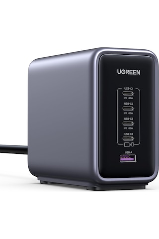 Ugreen Usb C Şarj Cihazı, Nexode 300w Şarj Cihazı Pd 3.1 Gan Güç Kaynağı 5 Bağlantı Noktası Pps, Macbook Serisiyle Uyumlu, Surface Book, İphone 17 Pro Max, 16
