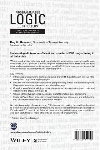Programmable Logic Controllers: A Practical Approach To Iec 61131-3 Using Codesys
