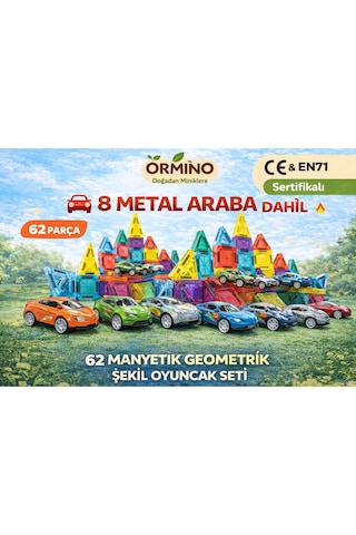 Ormino-mini Manyetik Blok Seti 62 Parça