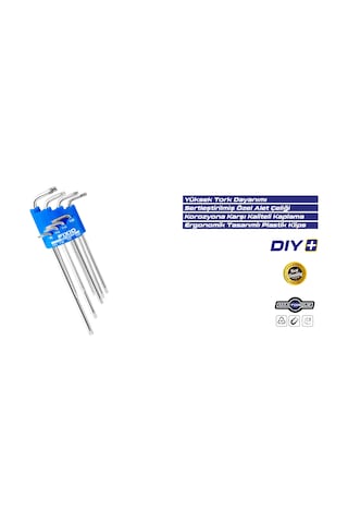 Fixio FX5008 8 Parça Uzun Torx Allen Takımı Seti