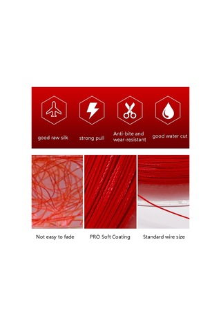 Sones Solmaz X8 150m 8 Kod Pe Pish Hattı, Hat Numarası: No. 6.0 Kırmızı