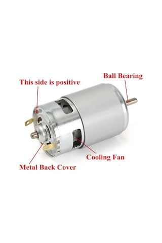 Okn Rs-775 Dc Motor 24v 15000 Rpm Yüksek Devirli Fırçalı Motor