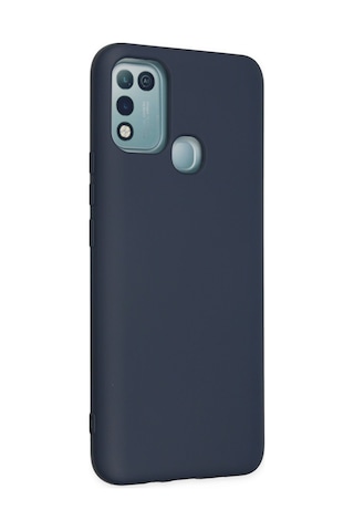 İnfinix Hot 10 Play Uyumlu Kılıf Nano İçi Kadife Silikon - Lacivert