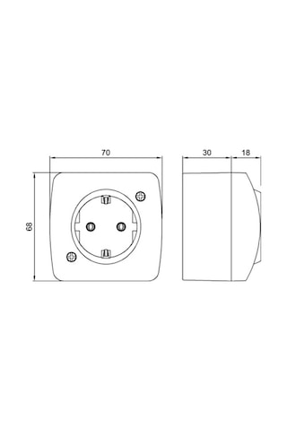 Elbi Alsu Sıva Üstü Topraklı Priz