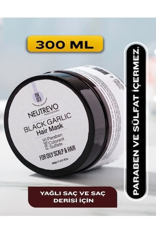 Neutrevo Professional No:3 Black Garlic Serisi Dengeleyeci Ve Arındırıcı Saç Bakım Maskesi 300 Ml