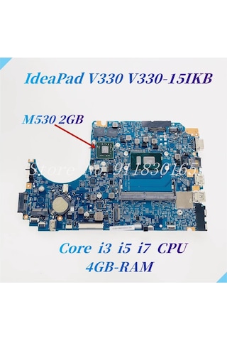 Lenovo V330-15ısk, V330-15ıkb 81ax Notebook Anakartı, Mainboard Lv315kb Mb 17807-3m, Sr3la, İ5-8250u 4gb Ram M530 2gb Gpu Ddr4