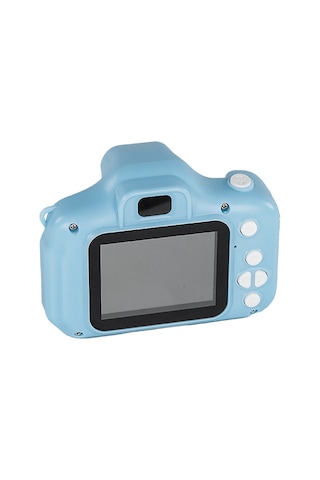 Acton Unicorne Full HD Dijital Çocuk Fotoğraf Makinesi Mavi Silikon Kılıflı