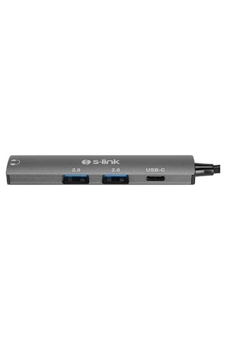 Gri Metal Type-c Dönüştürücü, 4 İn 1 Fonksiyon