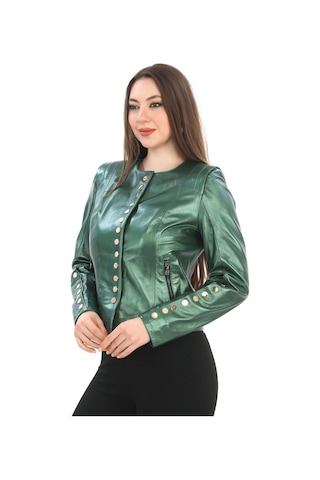 Kadın Hakiki Kuzu Derisi Ceket