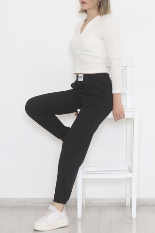 Mokashopin - Armalı Eşofman Altı Siyah - 12556.1778. 001